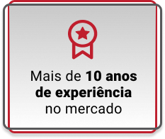 Mais de 10 anos de experiência no mercado